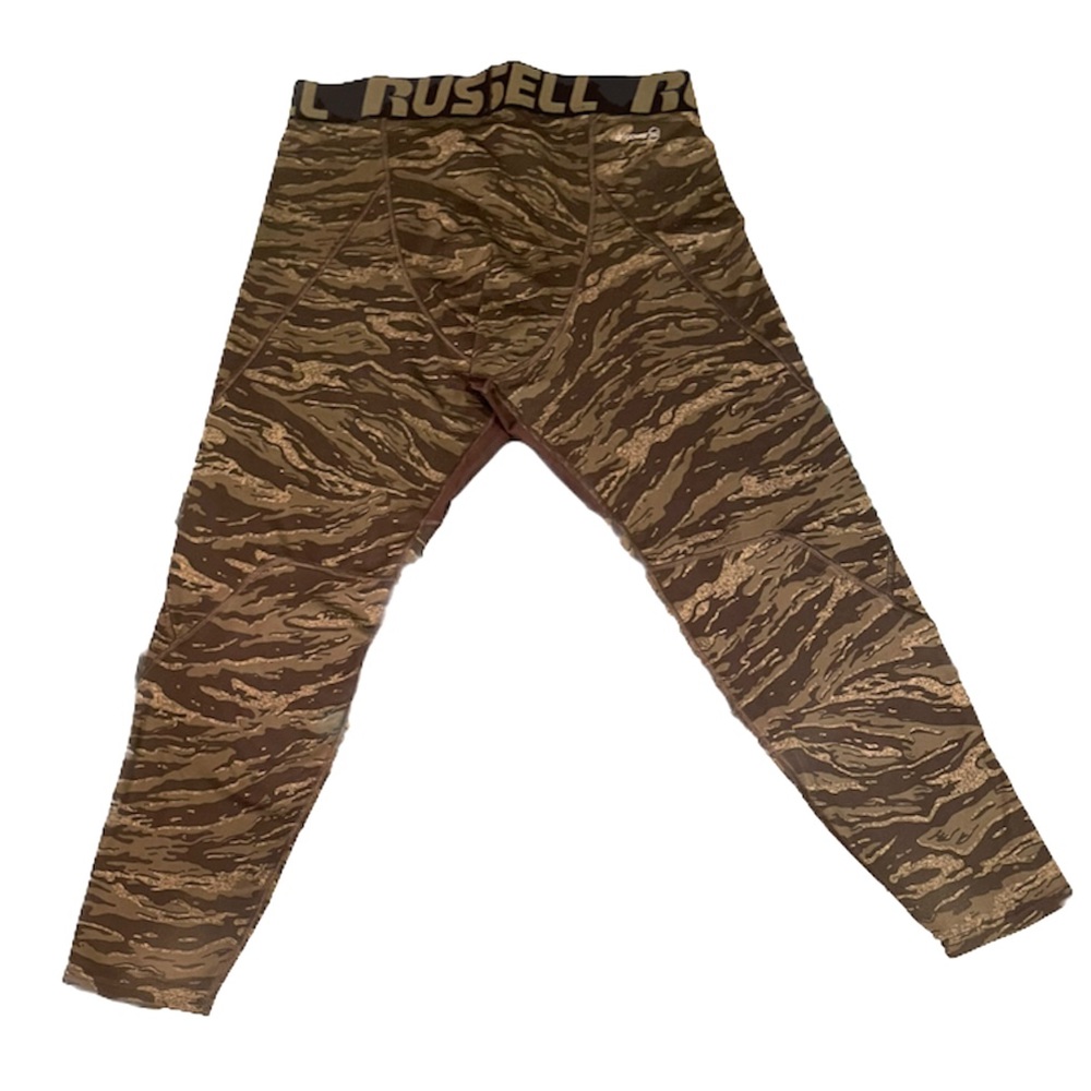 Russell Camo Pattern Base Layer Spandex Pants - image 6